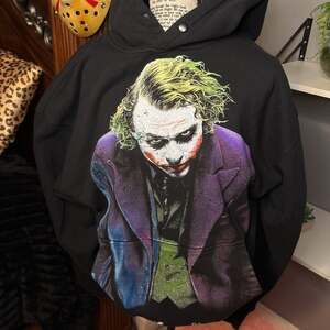 Civil Regime Mens Black Joker The Dark Knight Hoodie Pullover Cotton Size XL